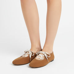 Tuhoomall Comfortable Casual Flat Shoes for Work and Everyday Wear - Low Top Round Toe Design with Rubber Sole in Solid Color