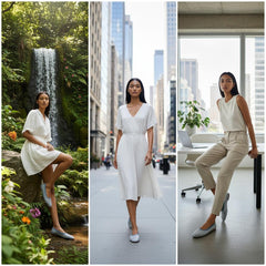 Tuhoomall Comfortable Slip-On Flats for Women - Suede and Denim Upper with Rhinestone Details - Perfect for Fashion Casual, Work, and Parties - Spring/Summer Wear