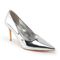 Tuhoomall Stylish High Heels for Parties and Dances, Gradient Design, Pointed Toe, 8cm Stiletto Heels, Slip-On, Rubber Sole, Synthetic Leather Lining