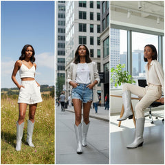 Tuhoomall Western Block Heel Ankle Boots with Glitter Detail, 2.50 in Heel Height, Stylish for Parties and Performances, Faux Leather Lining