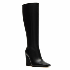 Tuhoomall Fashion Ankle Boots for Women, Comfortable Chunky Heel, Zipper Closure, Casual Daily Wear, Travel and Work Suitable, Classic Solid Color Tuhoomall