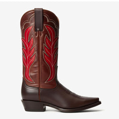 Tuhoomall Comfortable Western Boots for Women's Outdoor Travel - Floral Embroidered Design with Mid-Calf Height and Rubber Sole Tuhoomall