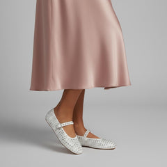 Tuhoomall Comfortable Flat Shoes with Studded Design for Party, Performance, and Casual Wear – Adjustable Straps, Rubber Sole, Round Toe