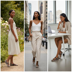 Tuhoomall Ballet Flats Women’s Dress Shoes with Adjustable Buckle, Embroidered Design for Performances and Parties, Low Heel, Comfortable and Stylish