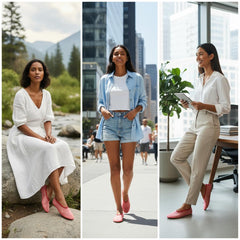 Tuhoomall Ballet Flats for Women, Comfortable and Stylish, Perfect for Parties and Daily Wear, Round Toe Design, Slip-On Closure, Rubber Sole