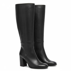 Tuhoomall Fashion Boots with Zipper Closure, Square Toe, Chunky Heel for Party, Office, Casual Wear - All Season Comfortable Style Tuhoomall