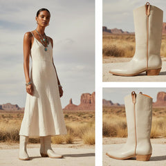 Tuhoomall Western Snip Toe Ankle Boots for Women, Classic All-Season Chunky Heel Rubber Sole, Easy Slip-On Design, Perfect for Casual and Office Wear