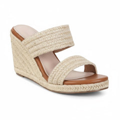 Tuhoomall Comfortable Platform Wedge Sandals for Women - 10.5cm Heel, Open-Toe Design, Fashionable Summer Style with PVC and Rubber Materials