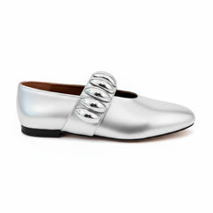 Tuhoomall Ballet Flats for Women, Round Toe, Adjustable Buckle, Casual Style, All-Day Comfort, Non-Slip Rubber Sole, Perfect for Parties and Performances