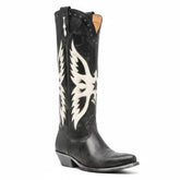 Tuhoomall Comfortable Western Knee High Boots with Animal Print and Embroidery for Parties and Casual Vintage Style Tuhoomall