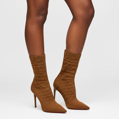 Tuhoomall Fashion Women's Ankle Boots, Stylish Pointed Toe Design, Chic High Stiletto Heels, All-Season Comfort, Easy Slip-On Closure