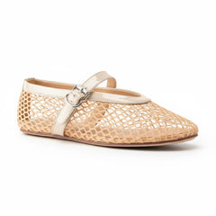 Tuhoomall Ballet Flats For Women, Adjustable Buckle, Elegant Pointed Toe, Comfortable Rubber Sole, Perfect For Parties And Performances