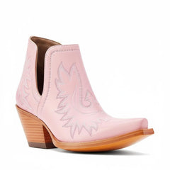 Tuhoomall Stylish Women's Ankle Boots, Chunky 2.36 in Heel, Slip-On Design, Embroidered Details, All-Season Fashion