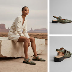 Tuhoomall Comfortable Low Heel Platform Shoes with Adjustable Metal Buckle for Casual and Office Use, Ideal for All-Season Wear