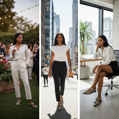 Tuhoomall Comfortable Low Heel Platform Shoes with Adjustable Metal Buckle for Casual and Office Use, Ideal for All-Season Wear