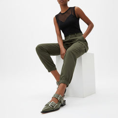 Tuhoomall Comfortable Low Heel Platform Shoes with Adjustable Metal Buckle for Casual and Office Use, Ideal for All-Season Wear