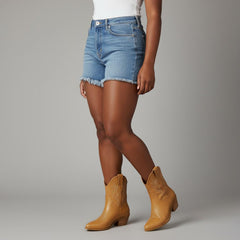 Tuhoomall Western Ankle Boots with Embroidered Pattern, 5cm Chunky Heel, Slip-On Design for Fashion and Travel, Durable Synthetic Fabric Lining