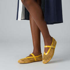 Tuhoomall Ballet Flats For Women, Adjustable Buckle, Elegant Pointed Toe, Comfortable Rubber Sole, Perfect For Parties And Performances