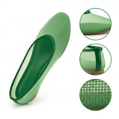 Tuhoomall Ballet Flats for Women, Comfortable and Stylish, Perfect for Parties and Daily Wear, Round Toe Design, Slip-On Closure, Rubber Sole