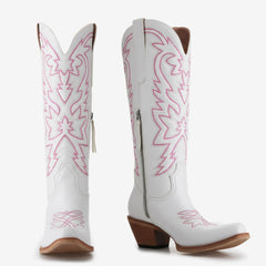 Tuhoomall Comfortable Western Ankle Boots, 2.25 Inch Block Heel, Embroidered Suede, Slip-On Design for All Seasons