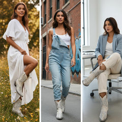 Tuhoomall Colorful Plaid Short Ankle Boots for Women, Chunky 5cm Heel, Slip-On Design, Stylish Sparkling Embellishments, All-Season Comfort