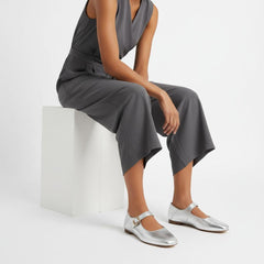 Tuhoomall Comfortable Flat Shoes For Women, Classic Office Style, Adjustable Buckle, Solid Color Design, Perfect For Spring And Summer