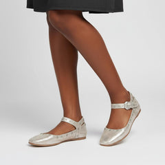 Tuhoomall Comfortable Mary Jane Flats for Women - Adjustable Ankle Strap, Studded Design, Lightweight Casual and Formal Shoes