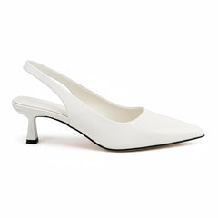 Tuhoomall Comfortable Kitten Heel Slip-On Shoes, Metallic Finish, Fashionable for Work and Travel, Made with Genuine Leather, Perfect for Spring and Summer