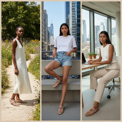 Tuhoomall Ballet Flats For Women, Adjustable Buckle, Elegant Pointed Toe, Comfortable Rubber Sole, Perfect For Parties And Performances