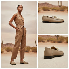 Tuhoomall Comfortable Flat Loafers for Women, Classic Design with Metal Buckle, Perfect for Office, Casual and Everyday Wear