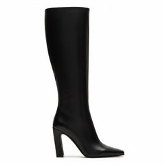 Tuhoomall Fashion Ankle Boots for Women, Comfortable Chunky Heel, Zipper Closure, Casual Daily Wear, Travel and Work Suitable, Classic Solid Color Tuhoomall