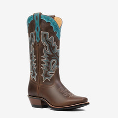 Tuhoomall Western Ankle Boots for Women, Casual Street Style with Embroidery, Ideal for Parties and Outdoor Travel, Comfortable Chunky Mid Heel Tuhoomall