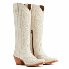 Tuhoomall Stylish Western Mid-Calf Boots for Women - Embroidered Vegan Leather, 2.76in Low Chunky Heel, Perfect for Year-Round Casual Wear