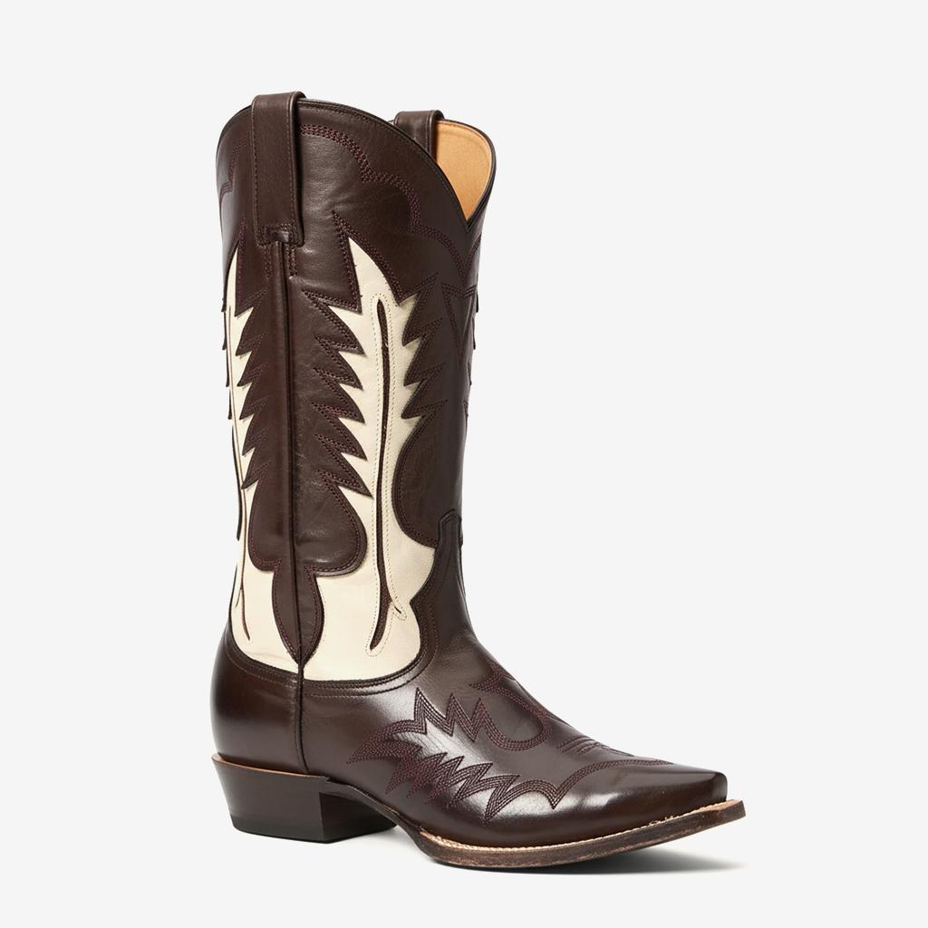 Tuhoomall Comfortable Western Knee-High Boots for Women – Stylish Slip-On Design, Chunky Rubber Sole for All-Day Wear Tuhoomall