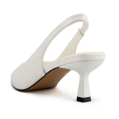 Tuhoomall Comfortable Kitten Heel Slip-On Shoes, Metallic Finish, Fashionable for Work and Travel, Made with Genuine Leather, Perfect for Spring and Summer