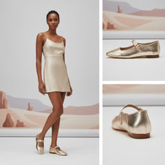 Tuhoomall Comfortable Flat Shoes For Women, Classic Office Style, Adjustable Buckle, Solid Color Design, Perfect For Spring And Summer