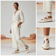 Tuhoomall Ballet Flat Shoes For Parties And Performances, Comfortable Round-Toe Design With Satin Finish And Cross Straps