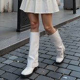 Tuhoomall Chic Low Heel Women's Ankle Boots with Adjustable Buckle for Weddings and Parties, Stylish Solid Color Design Tuhoomall