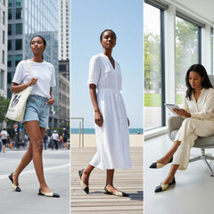 Tuhoomall Comfortable Bohemian Style Flat Sandals for Spring, Woven Design with Back Strap and Rubber Sole, Perfect for Casual Work and Daily Wear