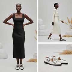 Tuhoomall Comfortable Low Heel Platform Shoes with Adjustable Metal Buckle for Casual and Office Use, Ideal for All-Season Wear