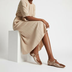 Tuhoomall Comfortable Flat Shoes For Women, Classic Office Style, Adjustable Buckle, Solid Color Design, Perfect For Spring And Summer