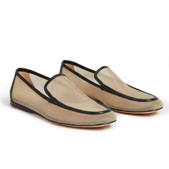Tuhoomall Elegant Pointed Toe Flat Loafers for Formal Events, Parties, and Performances - Classic Rubber Sole with Transparent Color Design Tuhoomall