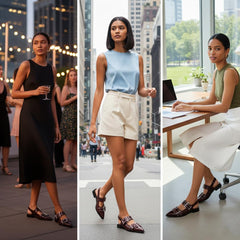 Tuhoomall Comfortable Low Heel Platform Shoes with Adjustable Metal Buckle for Casual and Office Use, Ideal for All-Season Wear