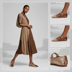 Tuhoomall Comfortable Flat Shoes For Women, Classic Office Style, Adjustable Buckle, Solid Color Design, Perfect For Spring And Summer