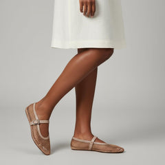 Tuhoomall Ballet Flats For Women, Adjustable Buckle, Elegant Pointed Toe, Comfortable Rubber Sole, Perfect For Parties And Performances