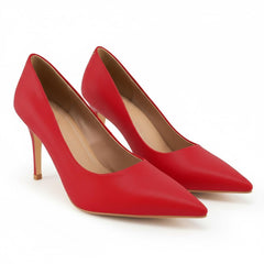 Tuhoomall Stylish High Heels for Parties and Dances, Gradient Design, Pointed Toe, 8cm Stiletto Heels, Slip-On, Rubber Sole, Synthetic Leather Lining