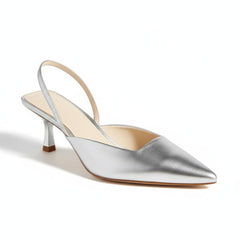 Tuhoomall High Heel Sandals for Women - Fashion Casual Pointed Toe With Mid Heel - Everyday Office Wear - Comfortable Rubber Sole