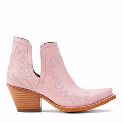 Tuhoomall Stylish Women's Ankle Boots, Chunky 2.36 in Heel, Slip-On Design, Embroidered Details, All-Season Fashion