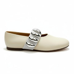 Tuhoomall Ballet Flats for Women, Round Toe, Adjustable Buckle, Casual Style, All-Day Comfort, Non-Slip Rubber Sole, Perfect for Parties and Performances