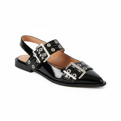 Tuhoomall Comfortable Low Heel Platform Shoes with Adjustable Metal Buckle for Casual and Office Use, Ideal for All-Season Wear